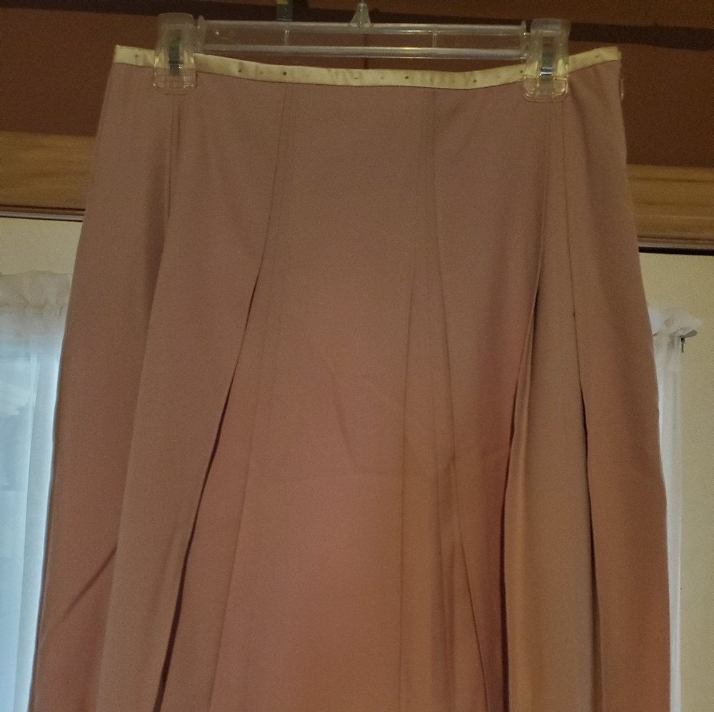 The Limited pink pleated linen skirt - Picture 3 of 4